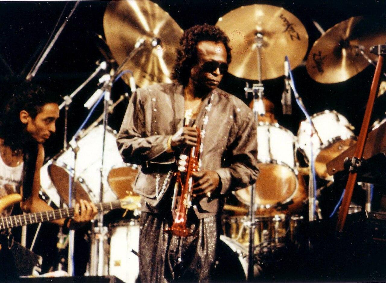 Miles Davis ved en koncert i Nice, 1989