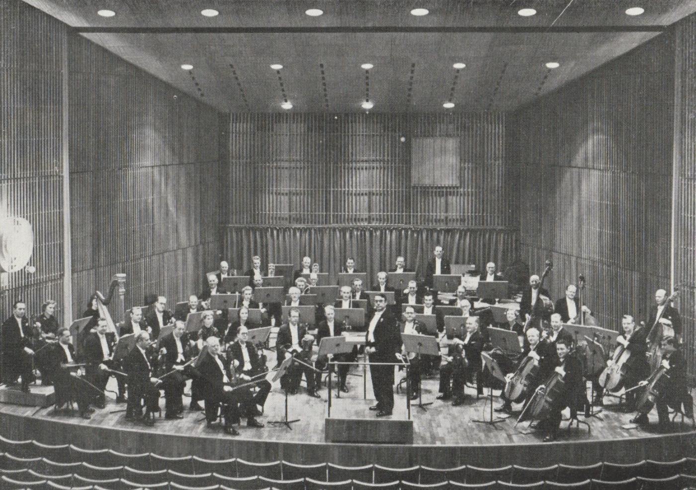 Aarhus By-Orkester og Thomas Jensen i Scala 1956