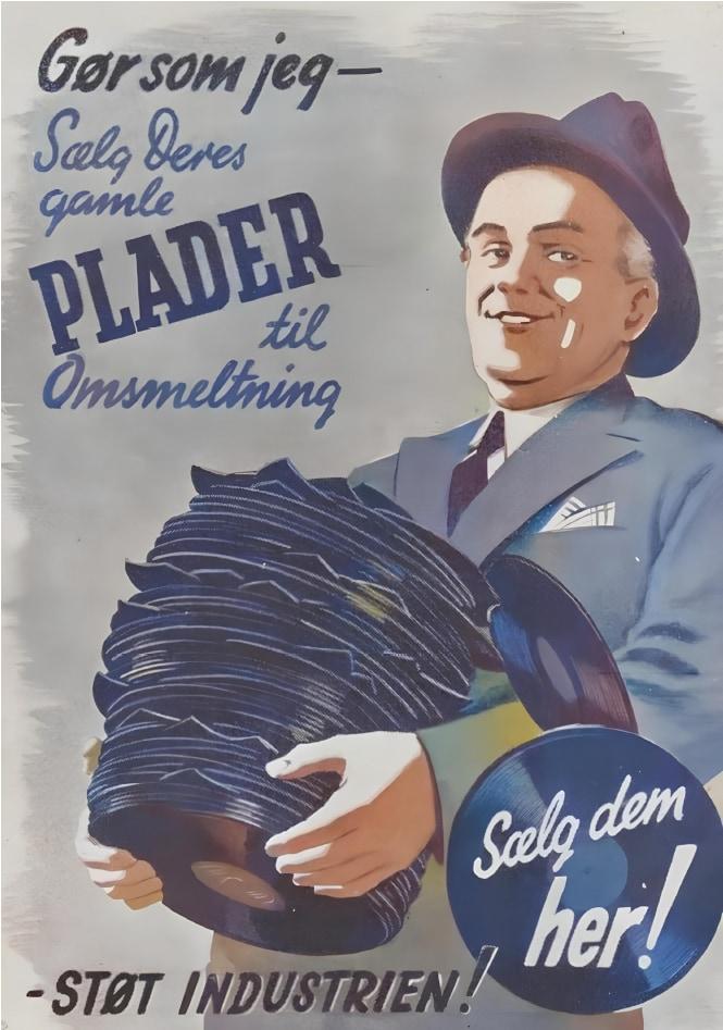 Annonce for omsmeltning af lakplader