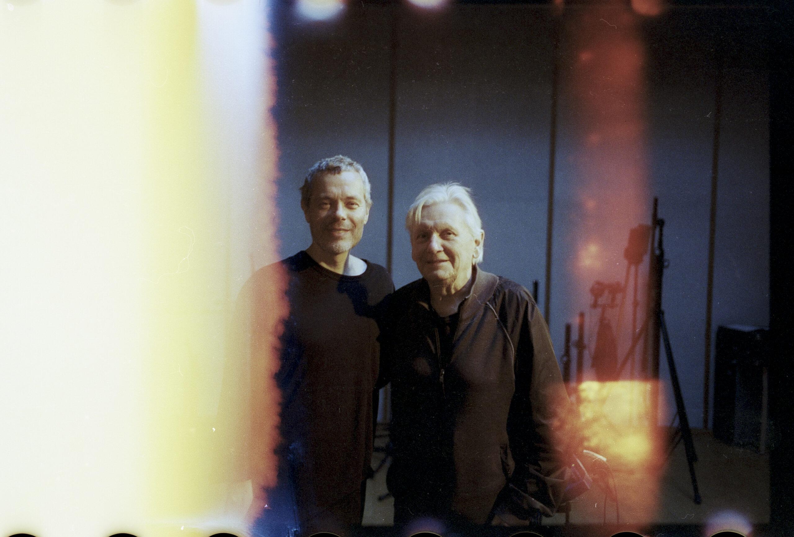 Jacob Bro og Palle Mikkelborg i studiet