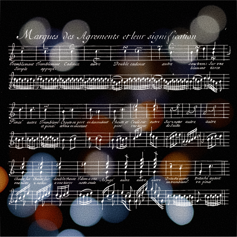 Ornementikfortegnelse i Jean-Henri d'Anglebert's Pièces de clavecin